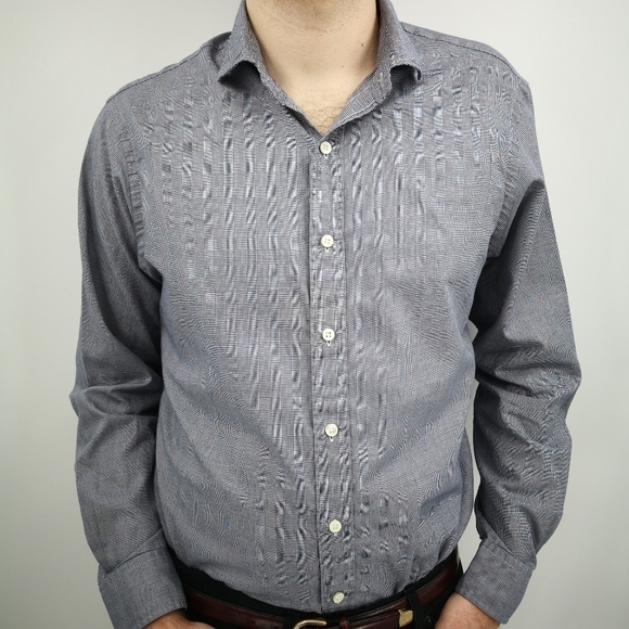 Polo Ralph Lauren Men's L Houndstooth Casual Button Down Long Sleeve Shirt - Picture 11 of 11